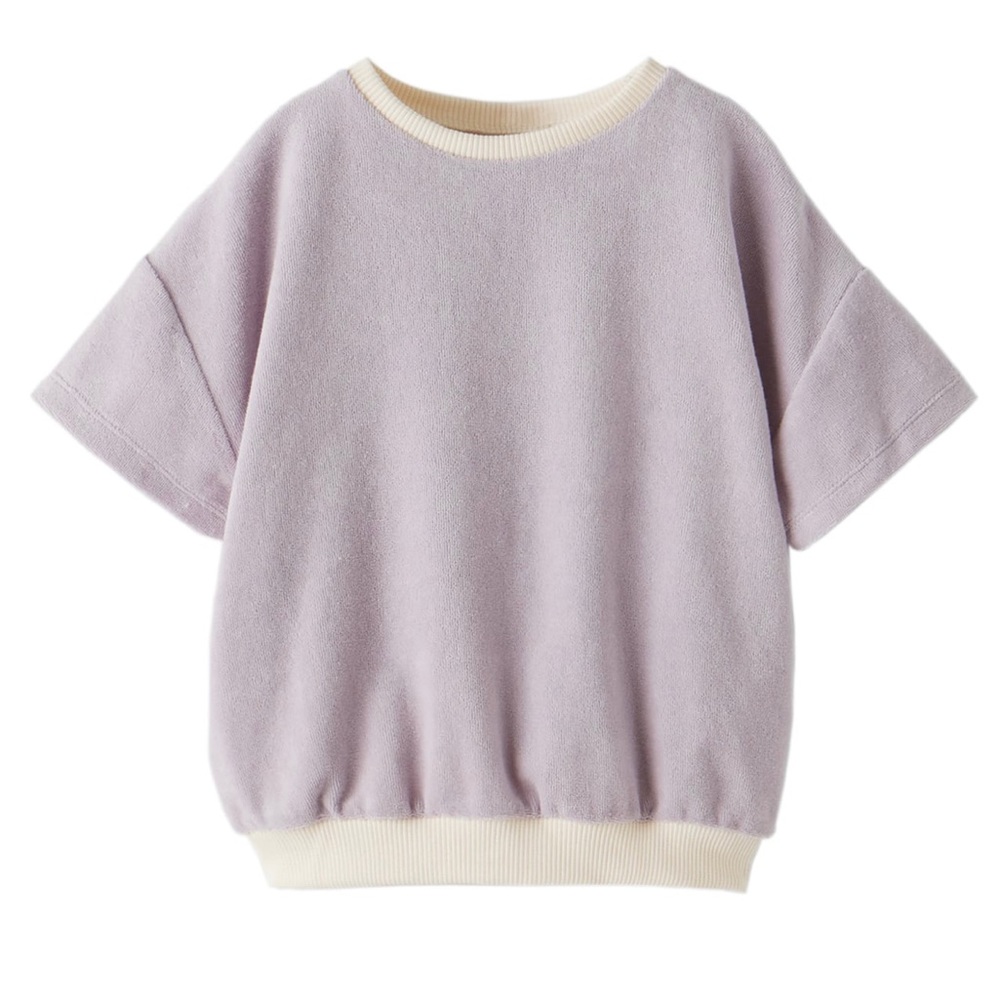Zara Baby lavender terry shirt 18-24m
